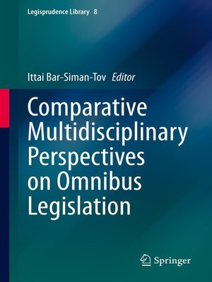 cover image of Comparative Multidisciplinary Perspectives on Omnibus Legislation